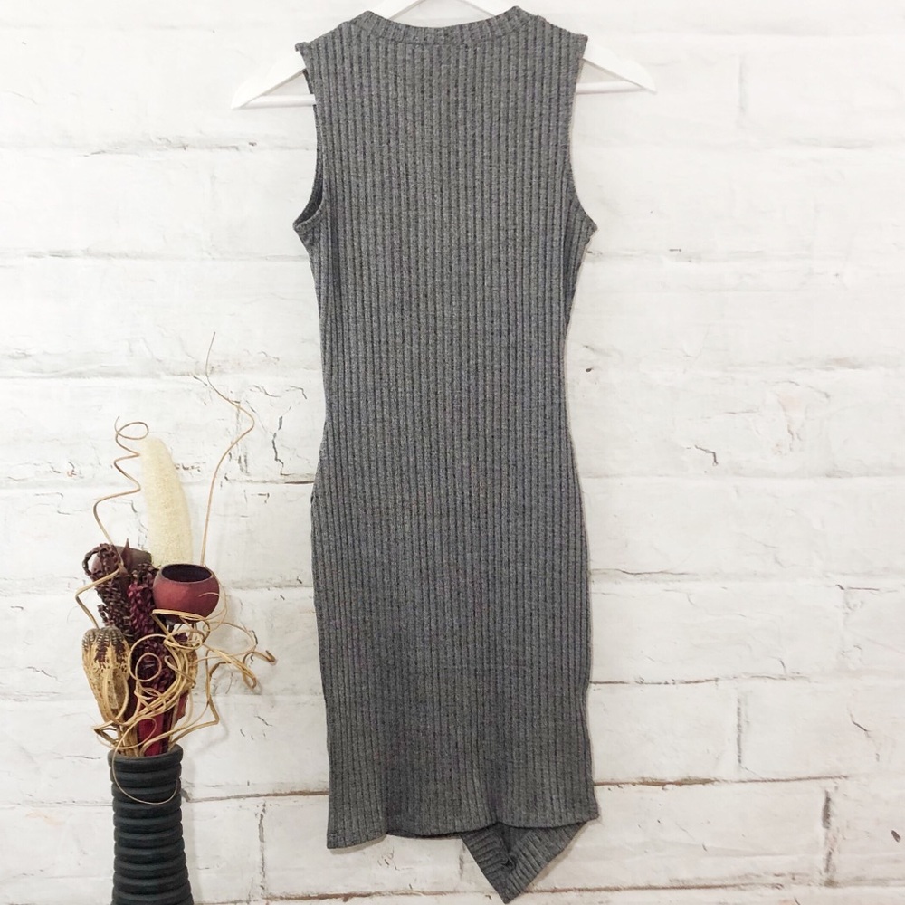 Gray Bodycon Dress - Picture 4 of 5